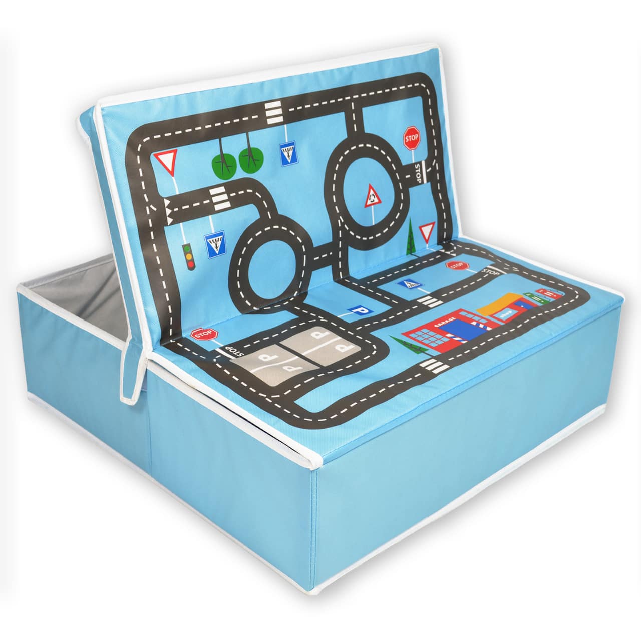 Fun2Give® Pop-it-Up® Garage with Road Playmat and Storage